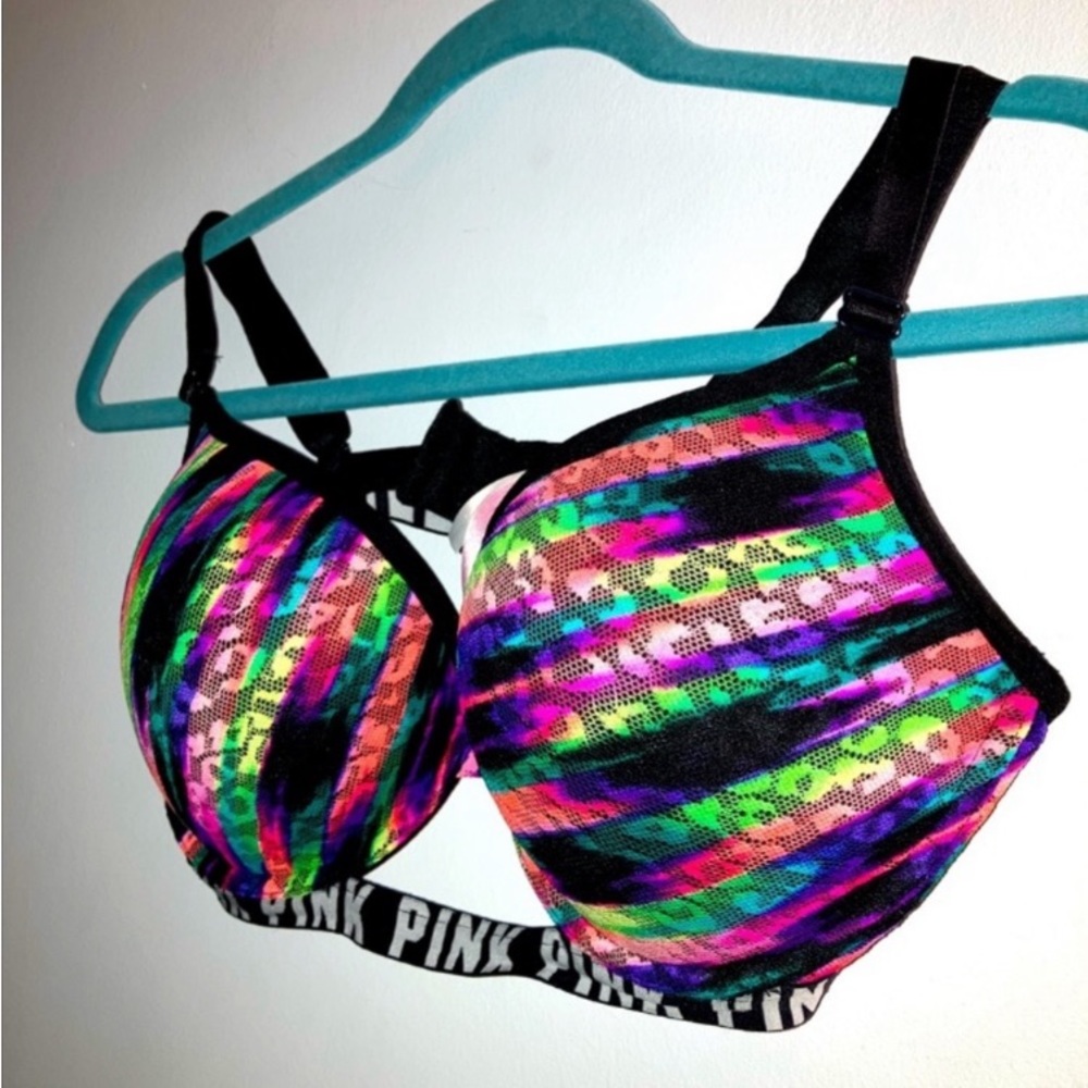 36D | Multi Color 🐆 Leopard Lace Bra